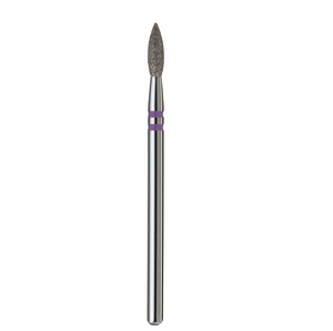 Premium Diamond <b>Nail</b> Bit Sharp Flame 2.5mm Violet PRO for Professional Cuticle Care - Product Image 4