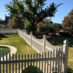 แผงรั้วกลางแจ้งรั้วพีวีซีรั้วพลาสติกสีขาวรั้วความเป็นส่วนตัวไวนิลแผงรั้วพีวีซีและเสา - Product Image 5