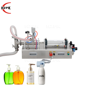 Máquina de Llenado de Líquidos HZPK para Jugo de Oliva, Agua, Envases de Vidrio de 10ml y 100ml, Cosméticos, Champú, Botellas, Máquina de Llenado por Pistón - Product Image 1