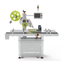 Machine d'étiquetage automatique SKILT pour petites boîtes et bouteilles (formes L et U), applicateur d'étiquettes de timbres fiscaux, fabricant d'applicateurs d'étiquettes de scellage automatique