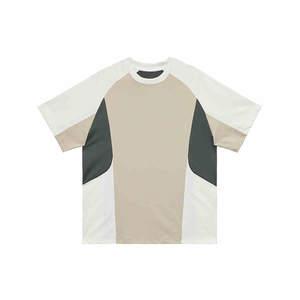 Người Đàn Ông Của Mùa Hè Nhanh Chóng Khô Thể Thao T-Shirt <span class=keywords><strong>Polyester</strong></span> Cotton Dài Tương Phản Khối Màu Sắc In Worested Ngắn Tay Áo Lưới Tấm - Product Image 6