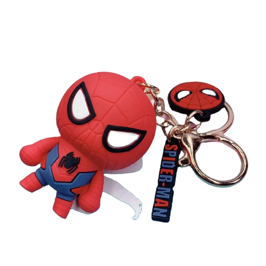 Soft Rubber 3D PVC Keychain Accessories Custom Movie Cartoons For Giveaway Good Quality