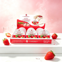 Love Queen Beauty Fruit Series Losse Setting Powder Banaan Rijst Aardbei Kers Matte Gezichtspoeder 12 stuks Display Box Groothandel