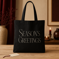 Sac en toile écologique pour l'emballage de la saison des fêtes, en stock, possibilité d'ajouter un logo personnalisé pour les achats en gros