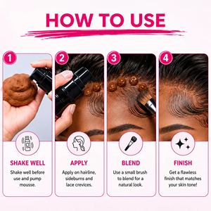 <span class=keywords><strong>Mousse</strong></span> Teintante Naturelle Professionnelle OEM 100ml <span class=keywords><strong>pour</strong></span> Dentelle, <span class=keywords><strong>Mousse</strong></span> Coiffante Teintante <span class=keywords><strong>pour</strong></span> Perruques, 3 Couleurs au Choix, Kit d'Entretien <span class=keywords><strong>pour</strong></span> Perruques, Vente en Gros, MOQ - Product Image 5