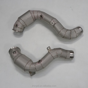 Pour Mercedes-Benz E63S AMG W213 4.0T OEM Downpipe d'échappement en acier inoxydable à haut débit (2016-2023) - Product Image 5