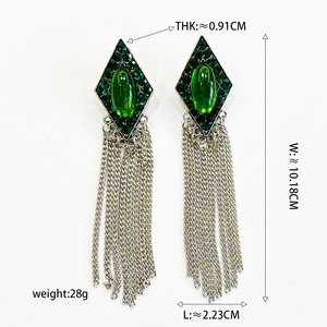 Pendientes <span class=keywords><strong>de</strong></span> Borlas Originales, Alta Costura para el Desfile <span class=keywords><strong>de</strong></span> Milán, Material Importado Lujoso, que Realza el Rostro y Ligeramente Sensuales - Product Image 5
