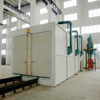 Cabina de Sandblasting Automática para Camiones Cisterna |   Cámara de Pulverización Industrial de Alta Eficiencia con Certificación CE y Colector de Polvo