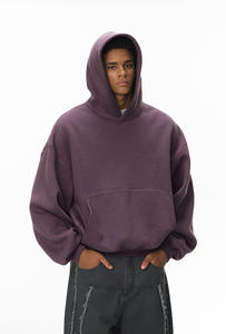 कस्टम लोगो लक्जरी हिप हॉप क्रॉप्ड हुडी खाली विभिन्न बोक्सी फिट उच्च गुणवत्ता वाली स्ट्रीटवियर कपास हेवीवेट हूडी - Product Image 4