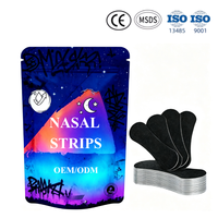 Bandes nasales anti-ronflement ISO13485 CE, bande adhésive nasale respirante hypoallergénique fabriquée en usine ISO9001, bandes nasales personnalisées sans latex OEM