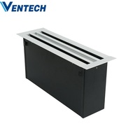 Ventech HVAC Grille d'air et diffuseur Diffuseurs à fente linéaire en aluminium avec boîtier plénum