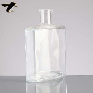 Botella <span class=keywords><strong>de</strong></span> <span class=keywords><strong>Vodka</strong></span> Transparente <span class=keywords><strong>de</strong></span> 750 ml con Serigrafía y Tapón, Vacía, OEM ODM - Product Image 2
