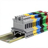Bloc de bornes de terre USLKG 6, largeur 8,3 mm, connexion par vis, montage sur rail DIN, borne de protection jaune-vert