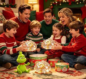 Juguete <span class=keywords><strong>de</strong></span> Peluche del <span class=keywords><strong>Grinch</strong></span>, Monstruo Verde Peludo con Temática Navideña, Regalo Antiestrés, Temática <span class=keywords><strong>de</strong></span> Películas y TV, para Mayores <span class=keywords><strong>de</strong></span> 14 Años, Caja con Empaque Individual - Product Image 1