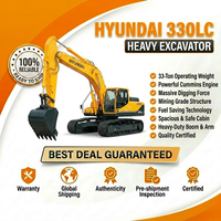 Korea Selatan Menggunakan Excavator Mini Crawler Hyundai 330LC-9S dengan Berat Operasi 33 Ton