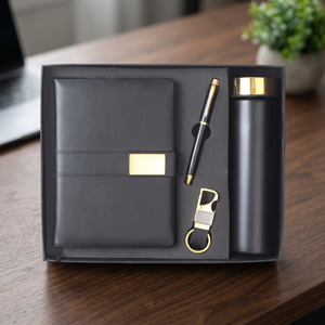 Kit Cadeau d'Entreprise en Cuir PU au Design Unique et Élégant, Boîte Cadeau Personnalisée avec Logo en Relief, Couleurs Personnalisables, Nouvel An, Rentrée Scolaire - Product Image 2