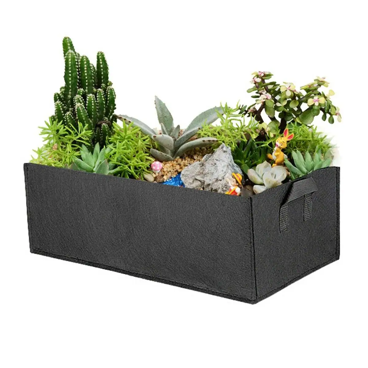 4x4 4x8 4x16 6x16 Customized Black Tan Non Woven Fabric Pot Raised Bed Felt Flower Plant Hemp Grow bags Pot