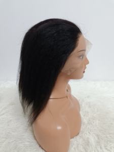 Promotion : Perruques Bob Lace Frontal 13x4 Yaki Naturelles, Lisses Crépus, 12, 14, 16 Pouces, 100% Cheveux Humains, Perruques Afro de Haute Qualité à 24 $ - Product Image 2