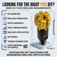 Буровое долото PDC Drillsoltek с твердосплавным напылением для бурения горных пород, разведки и работы в абразивных условиях