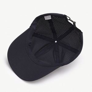 Casquette de sport d'été en gros Sunhat couleur unie trou net 6 panneaux respirant imperméable casquette de baseball - Product Image 6