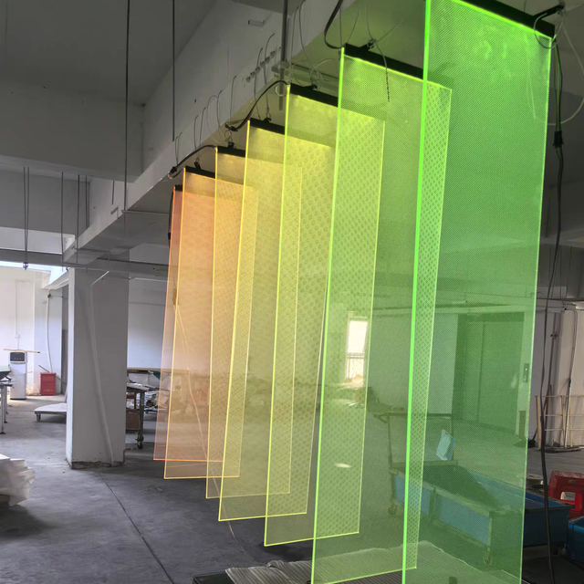 Custom Laser Dot Acrylic Light Guide Panel, 2-20mm Thickness, LED Illuminated Signage for Mall, Hotel & Office Building