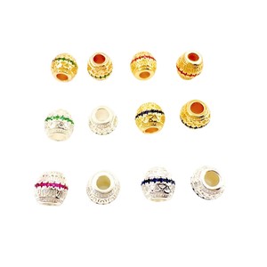 Lisheng Jewelry 14K Gold Color Preserving Loose <b>Beads</b> Zircon Spacer DIY Bracelet Necklace Accessories Bag Wholesale - Product Image 5