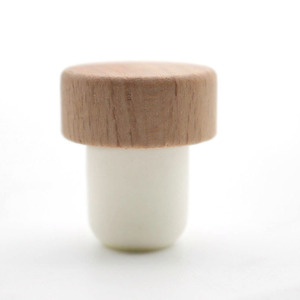 <span class=keywords><strong>Bouchon</strong></span> de bouteille en liège synthétique, accessoire de luxe personnalisé en bois, en forme de T, pour vin/spiritueux - Product Image 6