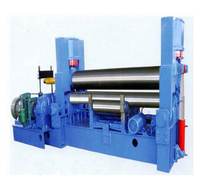 Machine de formage de tôles W12 entièrement automatique PLC CNC pour contrôleur, aluminium, acier au carbone, acier inoxydable, 4 rouleaux, 8-16 mm
