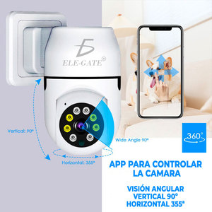 ELE-GATE 1080P Wifi <b>Wireless</b> Plug-in <b>Security</b> <b>Camera</b> Indoor Outdoor Use - Product Image 5