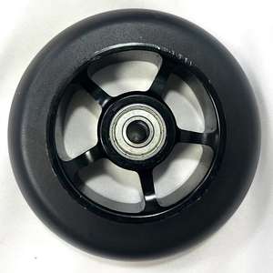 גלגלי PU עם ליבת אלומיניום איכותית 100MM של Ruidongle לקורקינטים מהירים, גלגלים לפעלולים קיצוניים להחלקה מהירה - Product Image 4