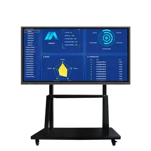 BOE 65 pouces Ultra HD 4K Lcd écran tactile moniteur carte intelligente interactive avec tout en un PC carte intelligente électronique pour les entreprises