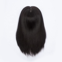 Topper Yuanzhen en cheveux slaves 100 % naturels, cuticules alignées, avec dentelle frontale fermée, pour femmes souffrant de perte de cheveux