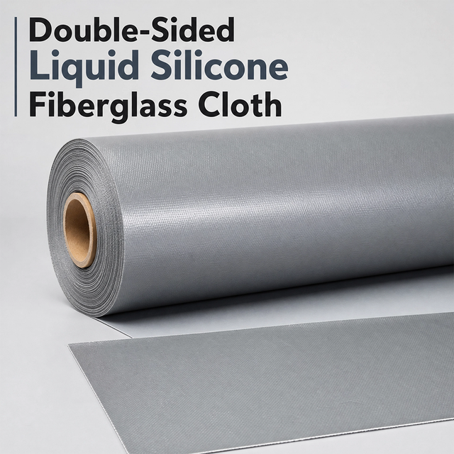 Customizable Double-Sided Liquid Silicone Fiberglass Fireproof Cloth Fiberglass Fireproof Cloth for Fire Protection Fabric