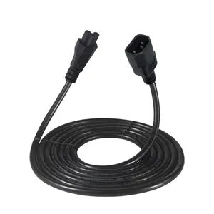 Iec C5 bis C14 Kabel Klee kabel 0, 75 mm2 2M Verlängerung kabel 110V 250V