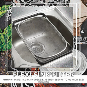 Adjustable Flexible Stainless Steel Multifunctional Water Filter Sink Basket <b>Colanders</b> & <b>Strainers</b> with Plastic Handle - Product Image 3