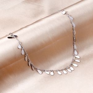 Nouveau design populaire, bijoux en forme de gouttes d'eau, collier pendentif en acier inoxydable plaqué or 18 carats, mode exotique - Product Image 3