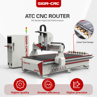 Máquina de Grabado CNC ATC de Precio Económico, Router CNC 3D para Cortar Madera y Acrílico para Muebles