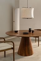 Meubles de restaurant de luxe, table de salle à manger extensible ronde en bois, ensemble de table à manger pour 6 à 12 personnes
