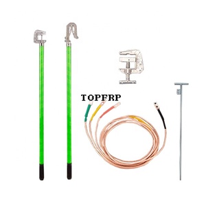 High Voltage Electrical <b>Grounding</b> Line Stick Short Circurit Earthing Kit - Product Image 1