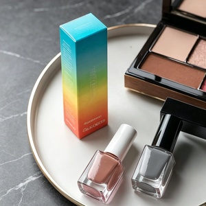 Boîtes en carton personnalisées à dégradé de couleurs avec couvercle rabattable |   Cartons cosmétiques imprimés pour flacons de vernis à ongles, <span class=keywords><strong>mini</strong></span> emballages de beauté pour maquillage - Product Image 1