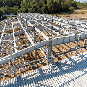 Structure en acier préfabriquée multi-voûtes sur mesure de grande envergure pour entrepôt, école, appartement, usage extérieur, moderne - Product Image 5
