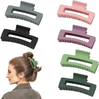 SongMay - Transparent Square Hair Claw Clips for Women