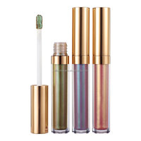 Vente en gros OEM, marque privée, gloss à lèvres liquide minéral holographique vegan longue durée, brillant et scintillant, imperméable