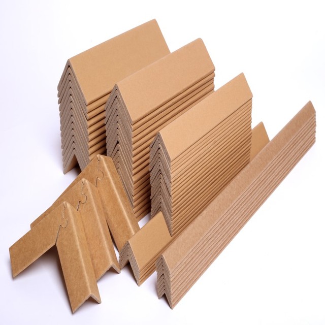 Hot Sale L-shape Recyclable Strong Paper Corner Protector Kraft Edge Board for Pallet Packaging Furniture Shipping Protection