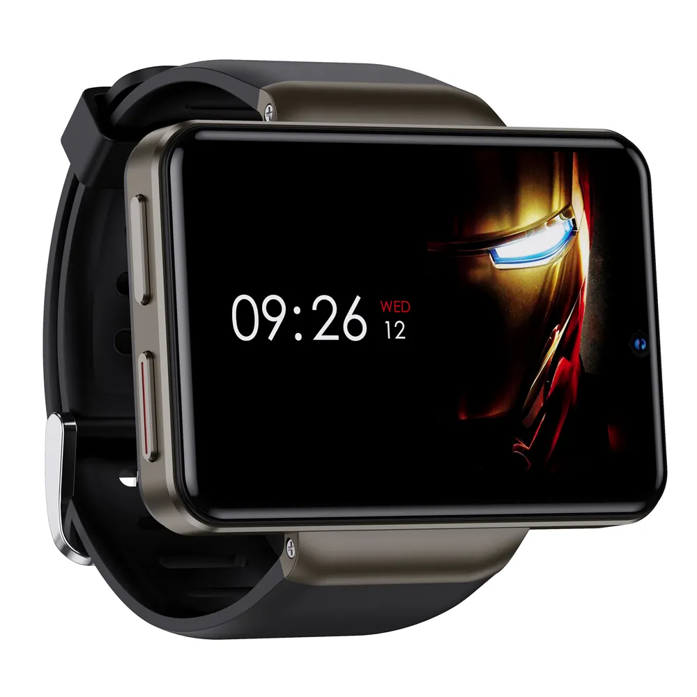 مصنع DM101 Smartwatch الكاميرات المزدوجة شاشة كبيرة Google Play خريطة WhatsApp GPS YouTube 3G WCDMA LTE 4G الروبوت ساعة ذكية