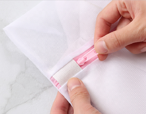 Borsa per lavare la biancheria in <span class=keywords><strong>tessuto</strong></span> con cerniera Anti-deformazione filtro macchina maglia protettiva per la pulizia del bagno - Product Image 5