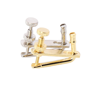 바이올린을 위한 금색 및 실버 후크 유형 미세 튜너, 부드러운 조정, 완전한 모델 - Product Image 1