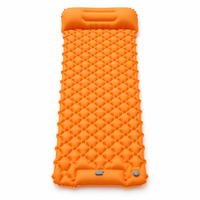 Matelas pneumatique de camping avec pompe à pied intégrée - Tapis de couchage en nylon 40D TPU pour la randonnée