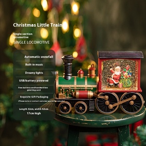 Secretshine Alimenté par Batterie avec Lumière Jouet de Train de <span class=keywords><strong>Noël</strong></span> pour Enfants avec Boîte à Musique et Boule de Cristal Cadeau pour le Nouvel An - Product Image 4