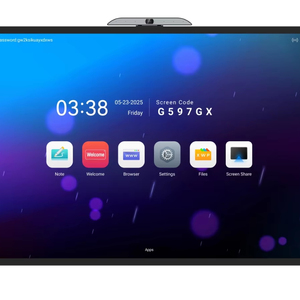 หน้าจอ LCD ขนาด 65/75/86 นิ้ว 4K แบบ Optical Bonding หน้าจอสัมผัสแบบ Capacitive 40 จุด แรม 16GB พื้นที่เก็บข้อมูล 256GB ระบบปฏิบัติการ Android/Windows แบบอินเทอร์แอคทีฟ - Product Image 1